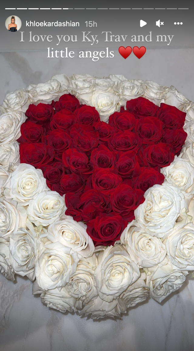Khloe Kardashian receives Valentine’s Day flowers from sister’s